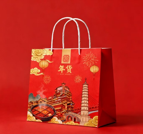 紙質(zhì)特色火鍋手提袋定制